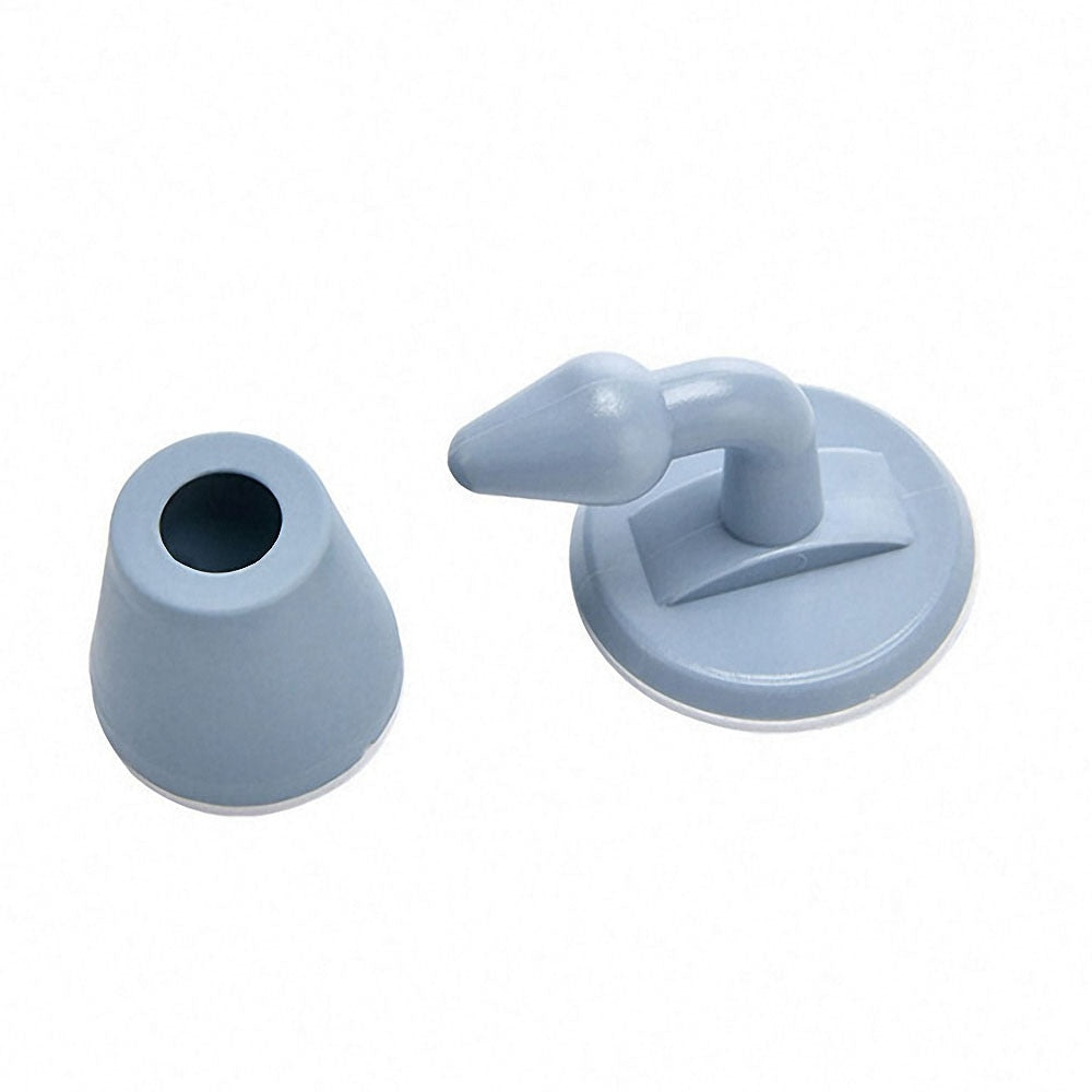 Mute Non-punch Silicone Door Stopper Touch Toilet Wall Absorption Door Plug Anti-bump Door Holder Gear Gate Resistance Door Stop.